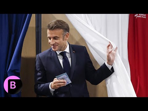 French Election: Macron Casts Ballot, Greets Supporters Amid Strong ...