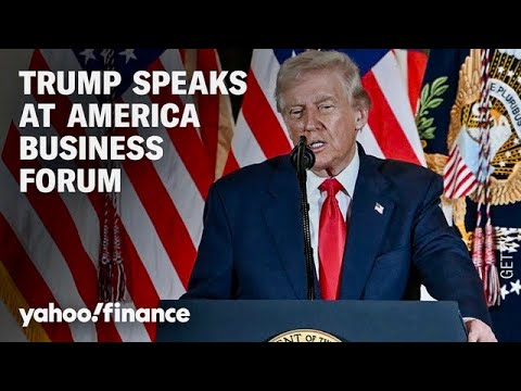 LIVE: President Trump speaks at the America Business Forum