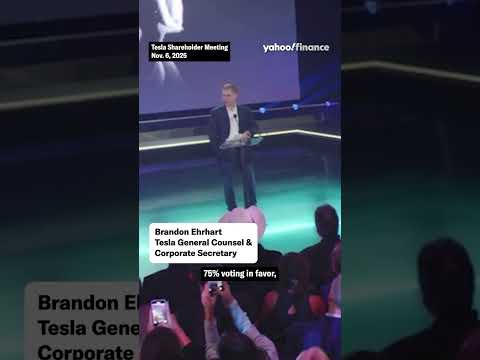 Elon Musk’s $1 trillion pay package is approved by shareholders with over 75% voting in favor.