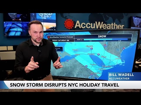 Snow Storm Brings Holiday Travel Disruptions to NYC Airports