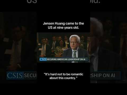 Jensen Huang: “My parents had the American dream.”