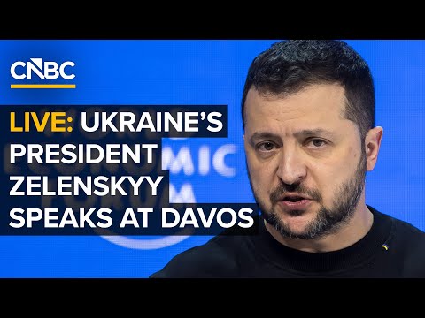 LIVE: Ukraine’s President Volodymyr Zelenskyy speaks at the World Economic Forum in Davos — 1/22/26