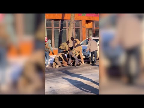 GRAPHIC WARNING: Federal immigration agents confront man moments before fatal shooting