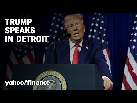 LIVE: President Trump speaks at the Detroit Economic Club