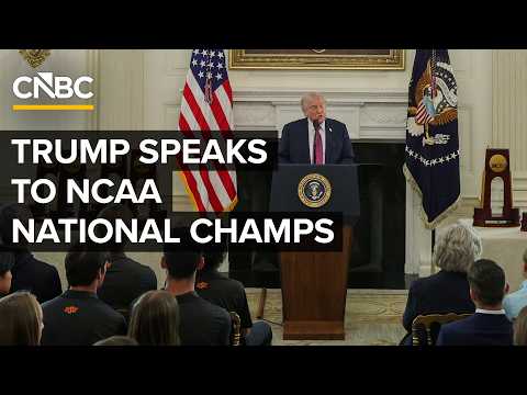President Trump honors NCAA Collegiate National Champions at the White House — 4/21/2026