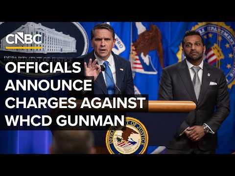 Law enforcement officials announce federal charges against suspected WHCD gunman — 4/27/2026