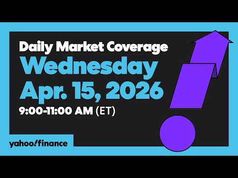 Daily Market Coverage Apr. 15, 2026 9AM-11AM (ET) | Yahoo Finance
