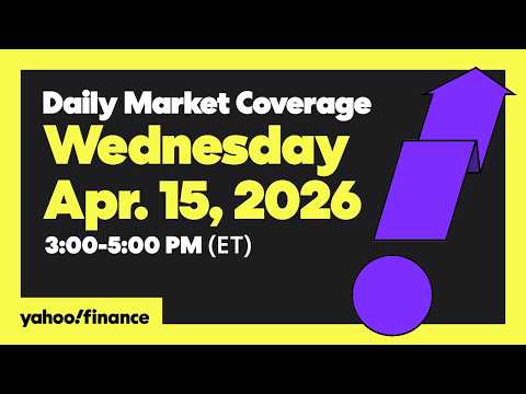 LIVE: S&P, Nasdaq rise to record highs as Iran war tensions ease slightly | Apr. 15, 2026