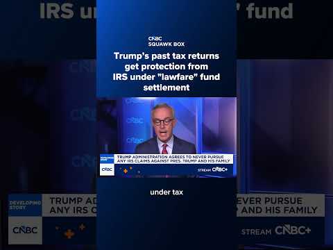 Trump’s past tax returns get protection from IRS under ‘lawfare’ fund settlement