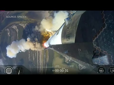 SpaceX Starship Rocket Takes Off From Texas
