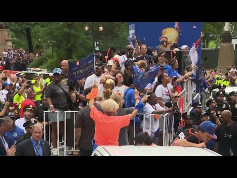 New York Knicks Celebrate Championship With Millions