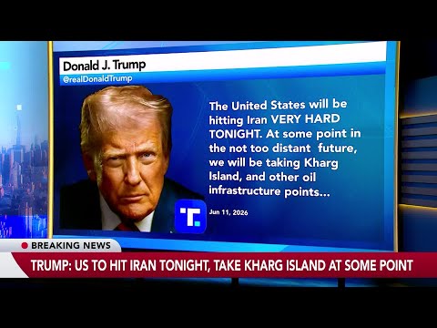 Trump Says US Will Hit Iran ‘Very Hard’ Tonight
