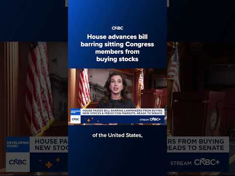 House advances bill barring sitting Congress members from buying stocks