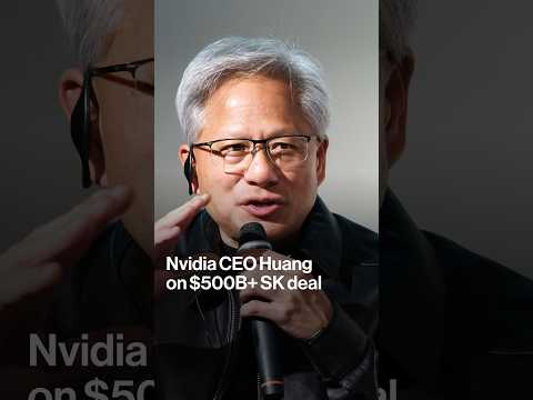 Nvidia CEO Huang on $500B+ SK deal #shorts #huang #jensenhuang #nvidia #ai #skhynix