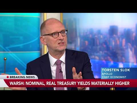 Apollo’s Slok Says Warsh Silence Fuels Treasury Selloff
