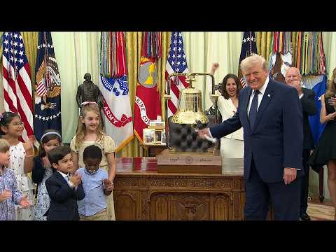 Trump Rings Market Opening Bell From White House