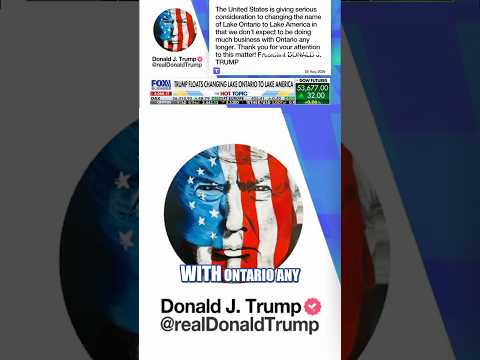 ‘LAKE AMERICA’: Trump floats new name for Lake Ontario #shorts