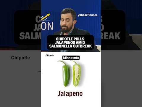 Chipotle stock dips nearly 9% after jalapeño-Salmonella outbreak.