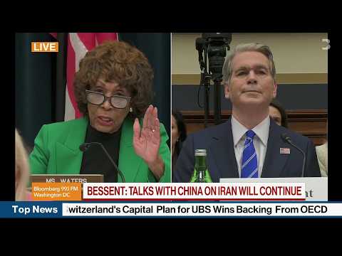 Rep. Waters Presses Bessent on Inflation, Iran and Tariffs
