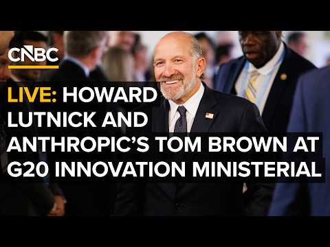 LIVE: Commerce Sec. Lutnick and Anthropic co-founder Tom Brown speak at G20 meeting — 9/2/2026