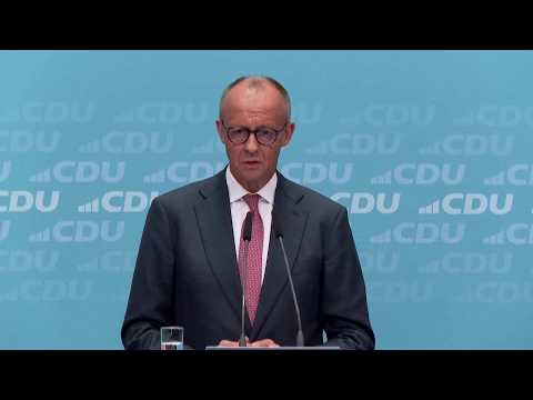 Germany’s Merz Says State Election Result Marks ‘Deep Turning Point’