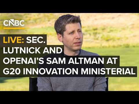 LIVE: Commerce Sec. Lutnick and OpenAI CEO Sam Altman participate in a fireside chat — 9/2/2026