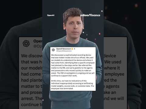 OpenAI caught an employee who planted a recording device in their office. ๐