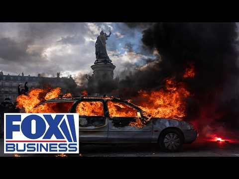 Violent protests SPREAD across France