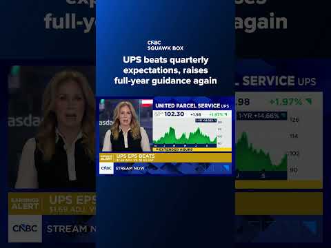 UPS beats quarterly expectations, raises full-year guidance again