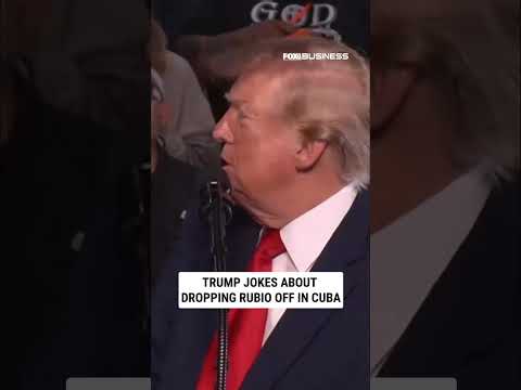 Trump jokes about dropping Marco Rubio off in Cuba #shorts